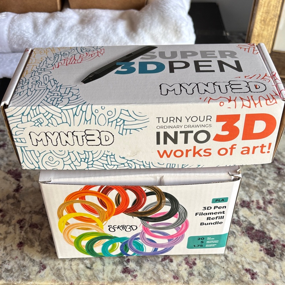 Super 3D Pen with Filament Refill Bundle LIGHTLY USED